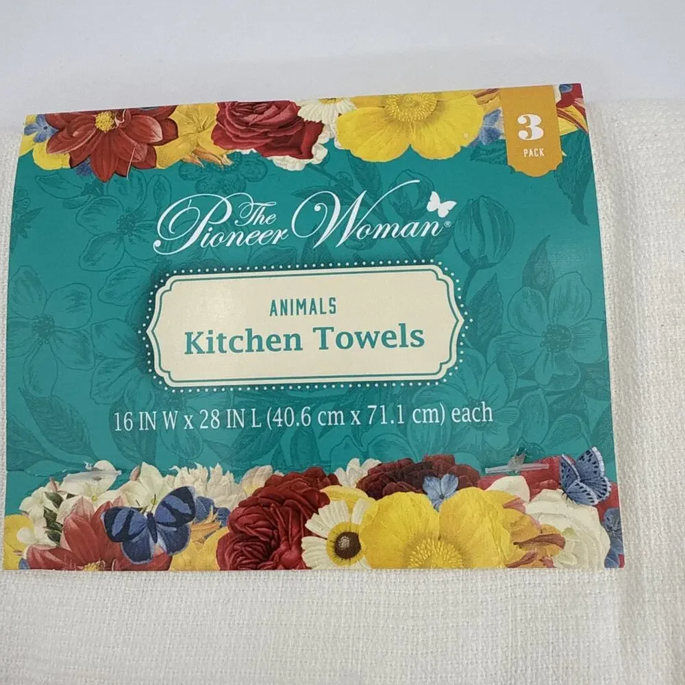 The Pioneer Woman Animals Kitchen Towel Set Multicolor 16